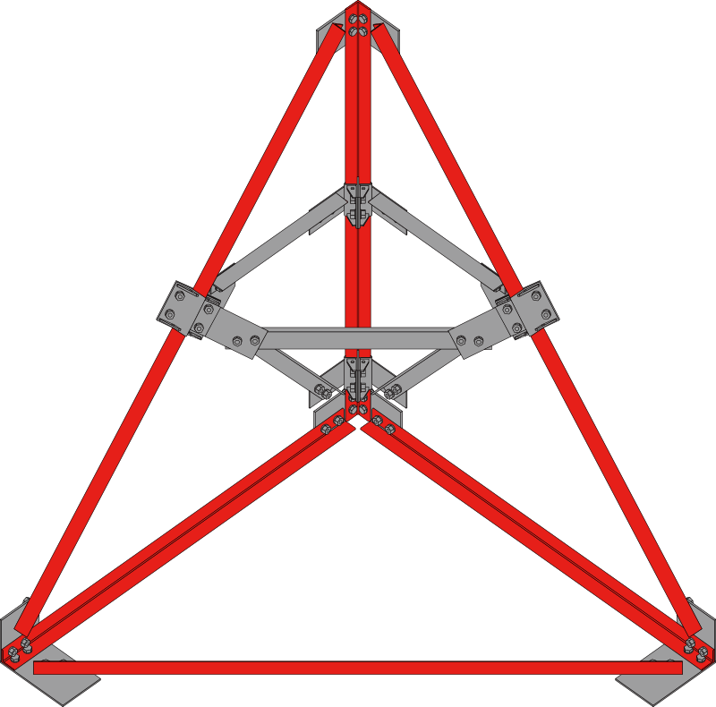 Enhance the reinforcement effect by adding the truss structure.